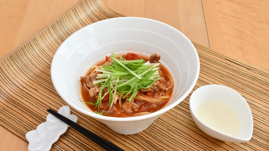 おうちで簡単！パスタdeトマトラーメン